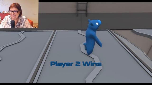 бабушка играет В Gang Beasts смотреть онлайн