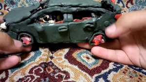 слепил toyota prius из пластилина!