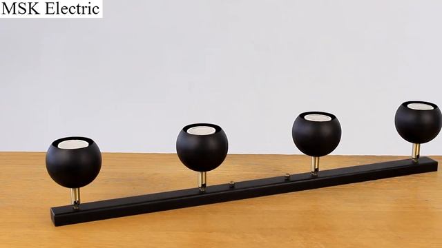 Светильник потолочный MSK Electric Core спот с поворотными плафонами NL 11151-4 BK смотреть онлайн