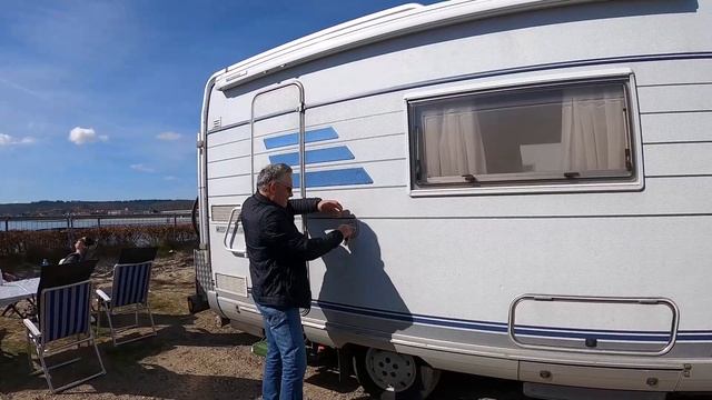 Dänemark.Путешествие на автодоме Hymer s 700.Отпуск в Дании.Седой Бродяга из Германии.