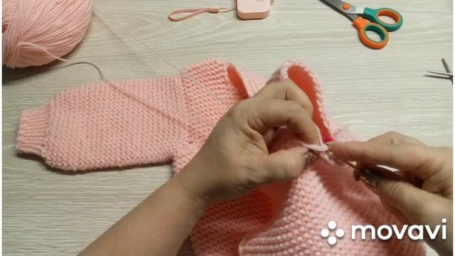Детский жакет спицами.Мастер класс.
