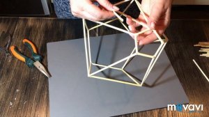 DIY / абажур своими руками из садовых шпажек / лофт / вдохновение