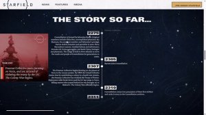 Starfield - The Story So Far Timeline (Updated)