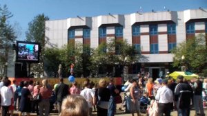 Празднование дня города в Охе, на площаде Нефтянников