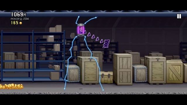 Летаю и прохожу Jetpack Joyride|Поставил хороший рекорд! смотреть онлайн