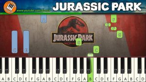 Jurassic Park piano tutorial EASY SLOW