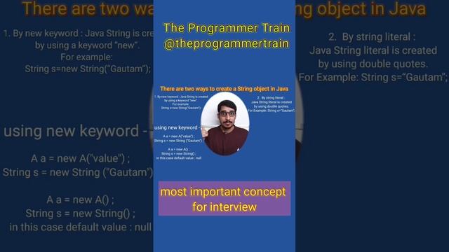 String Object in Java | How to create String object | #java #interviews #string #job #coding