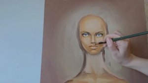 "Растворяя Солнце", картина маслом. МК от Екатерины Захваткиной