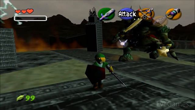 Zelda - OoT 14 - Final Boss Ganon(dorf) (3 Hearts) [HD] смотреть онлайн
