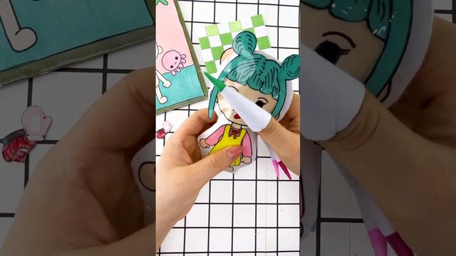 Toca boca outfit blind bag  #blindbag #paperasmr #bibipaperplay #asmr