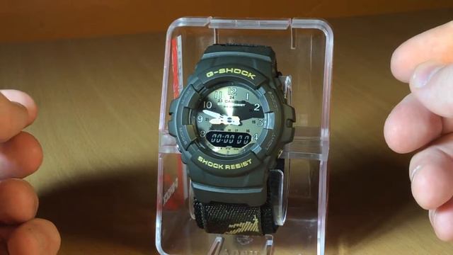 Обзор и настройка часов Casio G-Shock G-100DM-3B [2327] смотреть онлайн