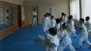 Дети изучают каратэ  Тренировки 02 www budo shotokan ru