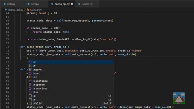 Forex bot & backtest system with Python #66 - Live bot - Closing a trade