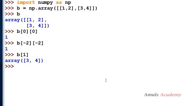 Indexing Operation in NumPy Arrays | Python Tutorials смотреть онлайн