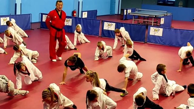 Аттестация по ТХЭКВОНДО. Желтый пояс. смотреть онлайн