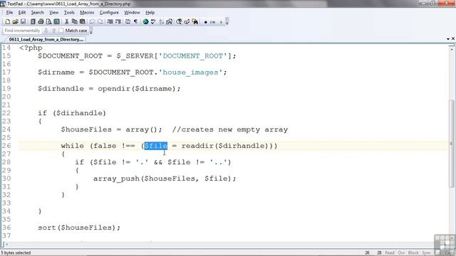 Loading An Array From A Directory смотреть онлайн