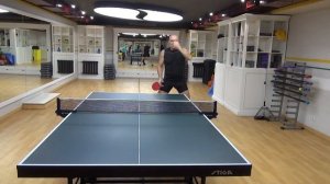 Уроки настольного тенниса. Часть 107. Отработка двухходовки на рейтинге ttw 300 №2.