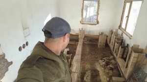 Переделываю опоры под лаги. Полы "часть 4" Жизнь на Алтае после переезда.