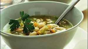 Фасолевый суп с сушеным мясом
