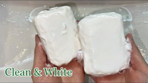 ЭТО ТОЧНО CLEAN WHITE? РАЗМОКШЕЕ ХОЗЯЙСТВЕННОЕ МЫЛО / АСМР ЖМЯК ЖЕСТКОЙ ГУБКОЙ / АНТИСТРЕСС ВИДЕО