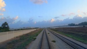 Passenger train cab view from Ben Gurion Intl Airport to Nahariya