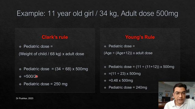 Dose Calculation | Pediatric | Child | Clark's Rule | Young's Rule | Body Surface Area | Safe Dose смотреть онлайн