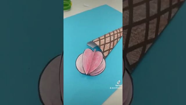 мороженое - летняя объёмная аппликация для детей смотреть онлайн