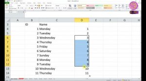 RC |How to Fill Series Number in Excel Excel 2010