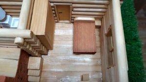 Построил одноэтажный дом из бревна за 21 день