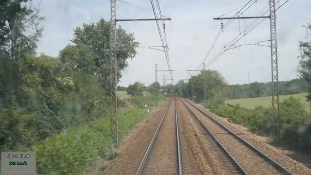TGV Atlantique Cabride Libourne - St-Pierre Des Corps à 220 km/h [Ligne classique Bordeaux - Paris] смотреть онлайн