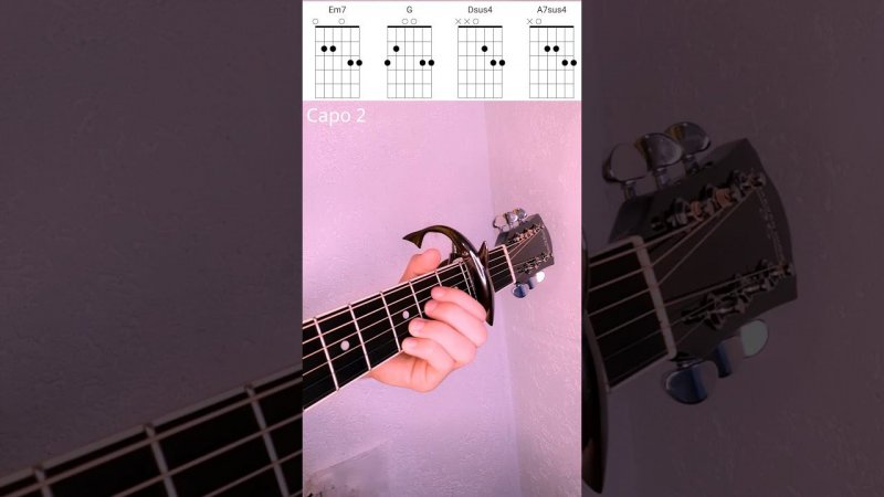 Wonderwall - Oasis (Guitar cover with chords) #shorts