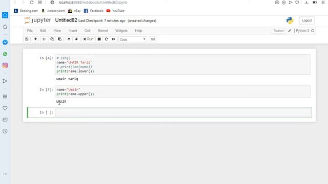 Python Tutorial 12 : String Methods in Python | len() lower() upper() title() count() methods