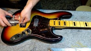 Установка бриджа на бас-гитару