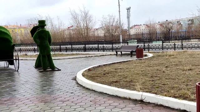 #Норильск/ Ул. Пушкина. В Норильске Зимнее Лето. #летовнорильске#холодноелетовнорильске