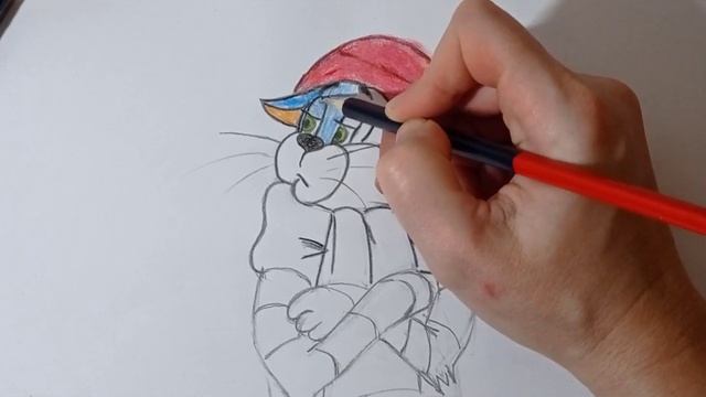 Рисуем Кота Матроскина. Мультяшные рисунки. Videos for kids. смотреть онлайн