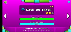 Прохождение уровня Back on track в Geometry Dash Lite!