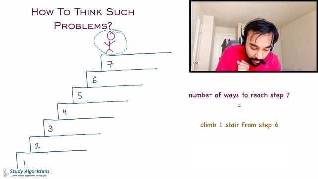 Climbing Stairs (LeetCode 70) | Full solution with animations | Dynamic Easy | Study Algorithms