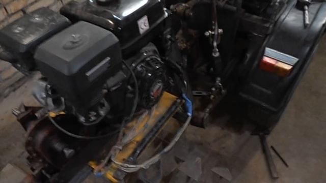 Самодельный минитрактор. Мотоблок в роли активной фрезы на навеску смотреть онлайн