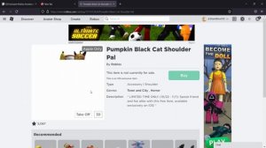 FREE ACCESSORY! HOW TO GET Pumpkin Black Cat Shoulder Pal! GET ON IOS/PC/ANDROID! (ROBLOX)