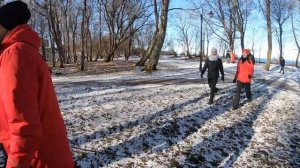 Тренировка по северной ходьбе. Светлогорск, Калининградская область