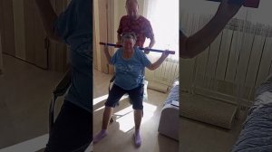 22.06.23г. Антонина. Упражнение для верхнего плечевого пояса и корпуса с бодибаром 5кг