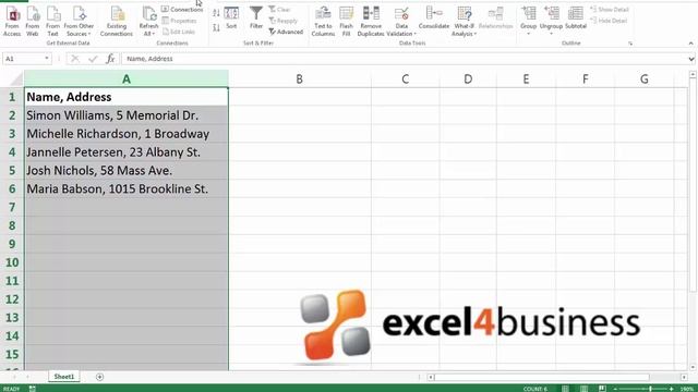 How to Split Text in Excel смотреть онлайн