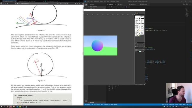 Building a Ray Tracer in Rust: Part 4 - Antialiasing, and Lambertian surfaces смотреть онлайн