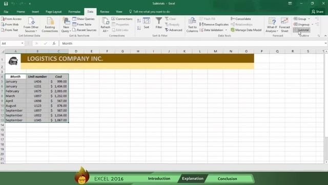How to use Subtotals | Excel смотреть онлайн