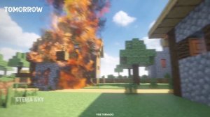 Minecraft - Realistic weather: Fire Tornado - part 1!