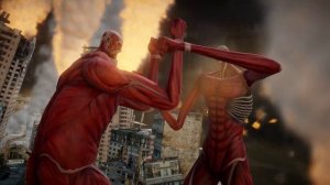 Armin's Colossal Titan vs Bertholdt's Colossal Titan