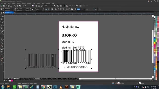 Creating Bulk Barcode Stickers with Microsoft Excel and CorelDraw - Part II смотреть онлайн