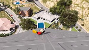 GTA 5 Mickey Mouse, Minnie & Donald Duck Jumping Into Pool (Euphoria Physics/Ragdolls)