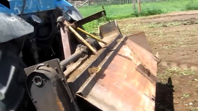 Фреза почвообрабатывающая самодельная на МТЗ-80