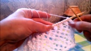 Простой узор Сеточка спицами для туники топика кофточки